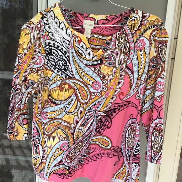 Chico's Tops - Woman top Chico’s top medium size 8 in ladies beautiful spring colors